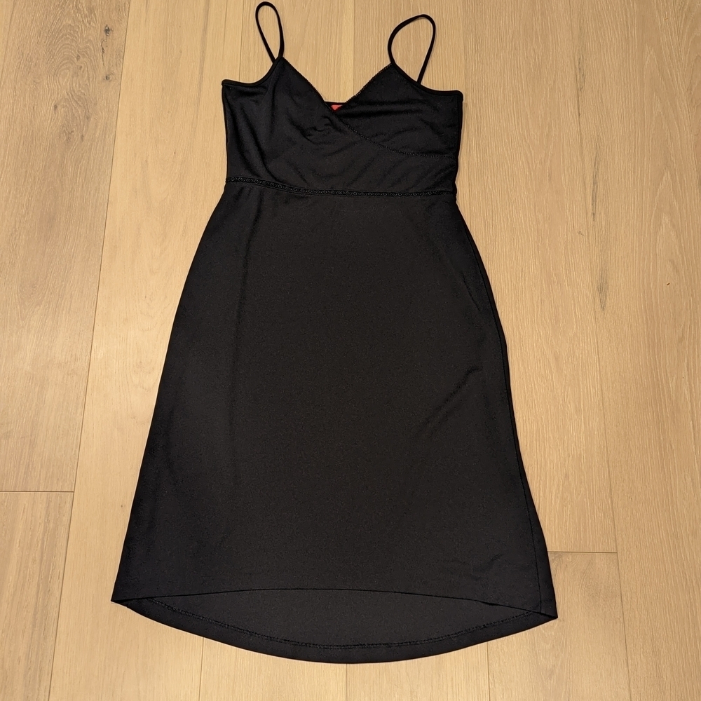 Y2K Esprit Elegant Black Spaghetti Strap Dress